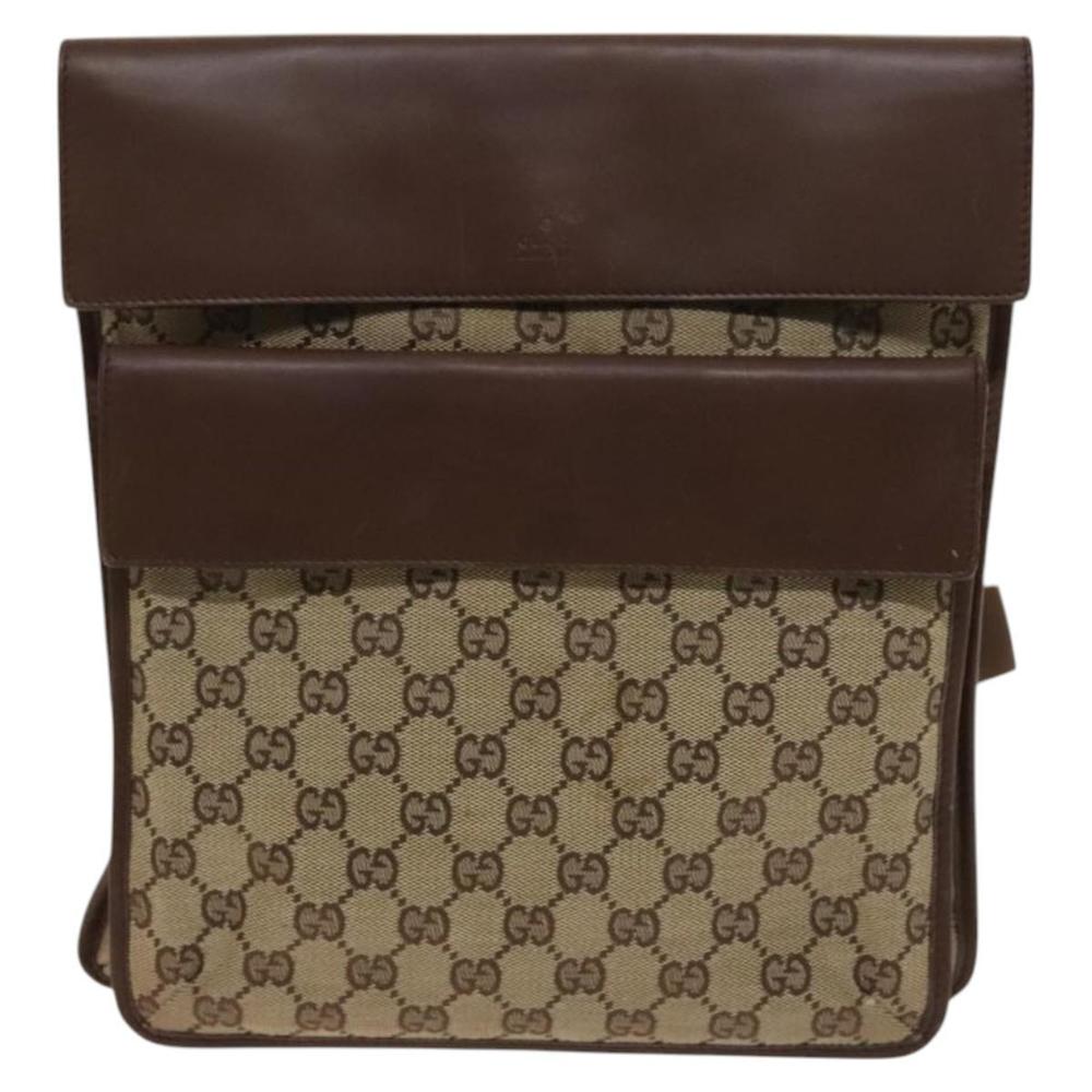 GUCCI GG Canvas Shoulder Bag Brown Silver 019 0489 Auth ki5690 - Picture 13 of 16